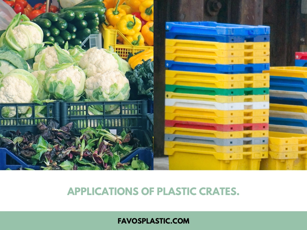 application of plastic crates