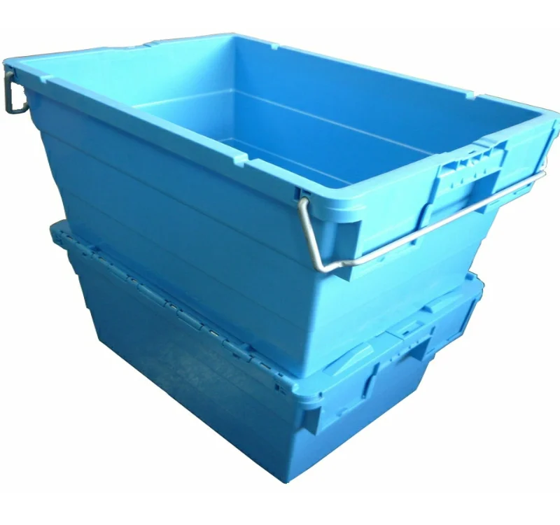 Stack/Nest Attached Lid Container 66L