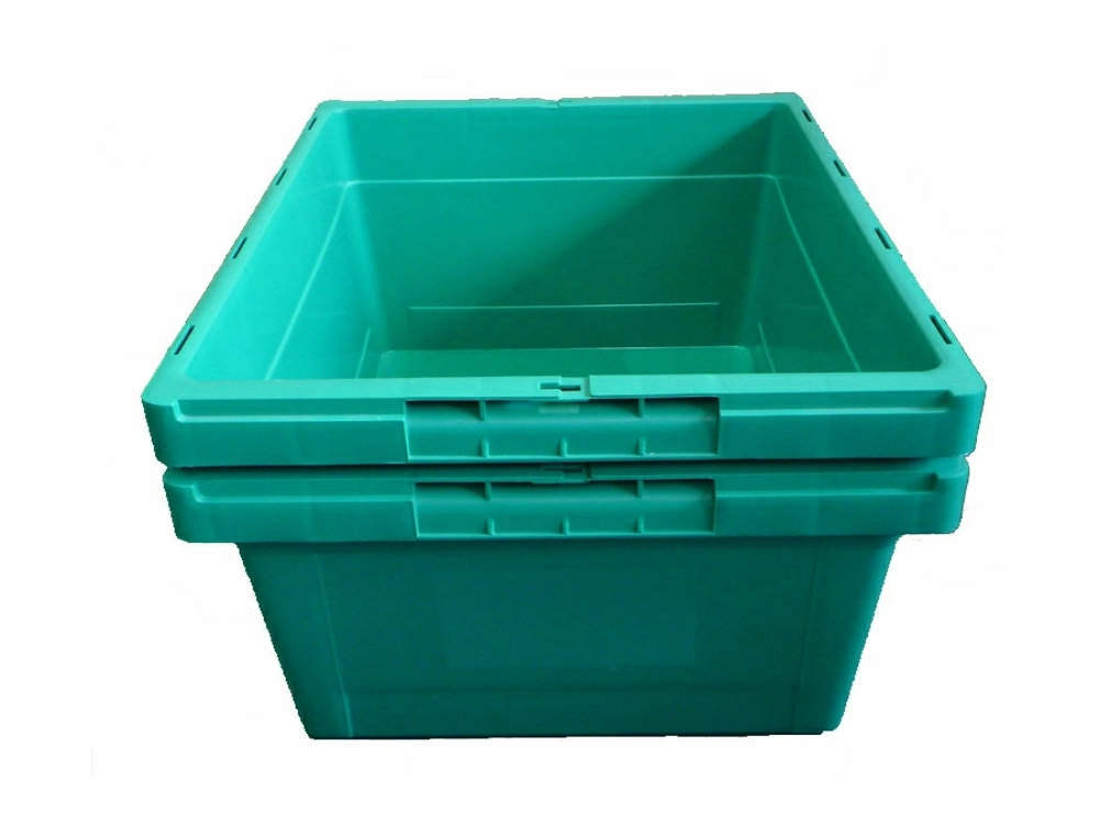 Nestable Attached Lid Container 48L
