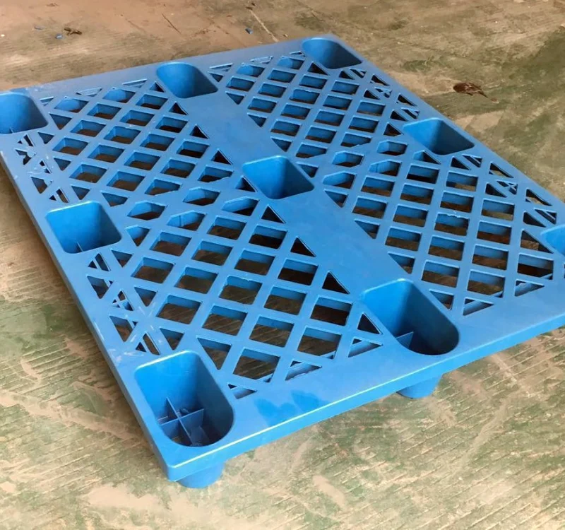 Blue Recyclable Nestable Plastic Pallets 1200*1000*145mm